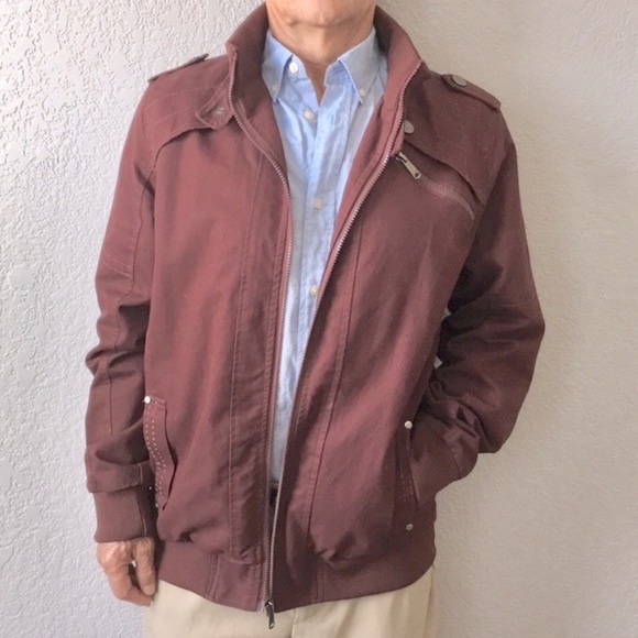 DWAR Men’s Dark Red utility jacket. Size M - Picture 3 of 10